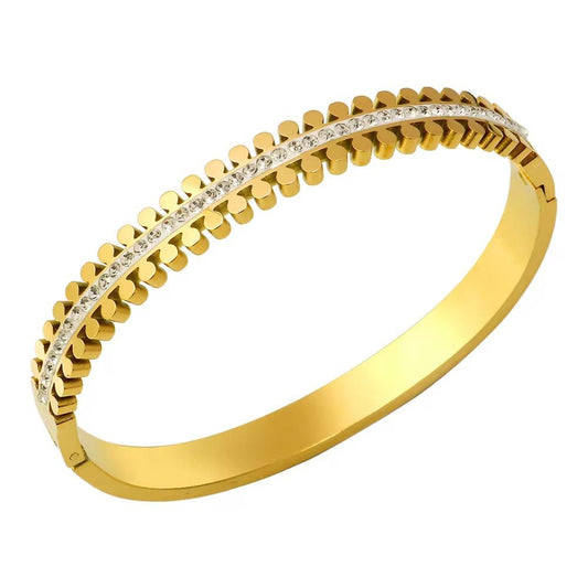 White & Gold Bangle